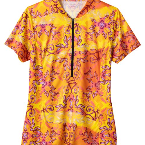 Terry Actif Bike Jersey in Tuscan Sunset Colorway