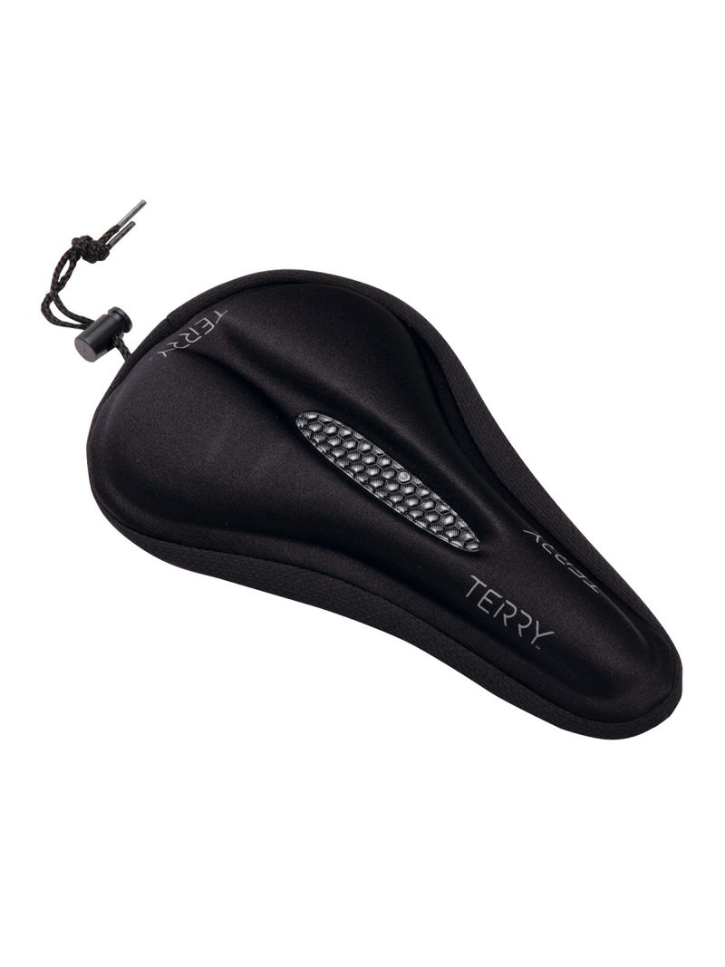 Terry Saddle Gel Cover in color || Black